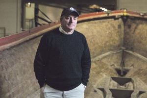 SMOOTH SAILING: Randy Borges, president of USWatercraft LLC, is seen at his Warren boat-manufacturing facility. PBN PHOTO/RUPERT WHITELEY
