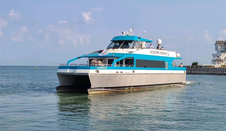 Aluminum ferry boat built by US Watercraft for NCDOT